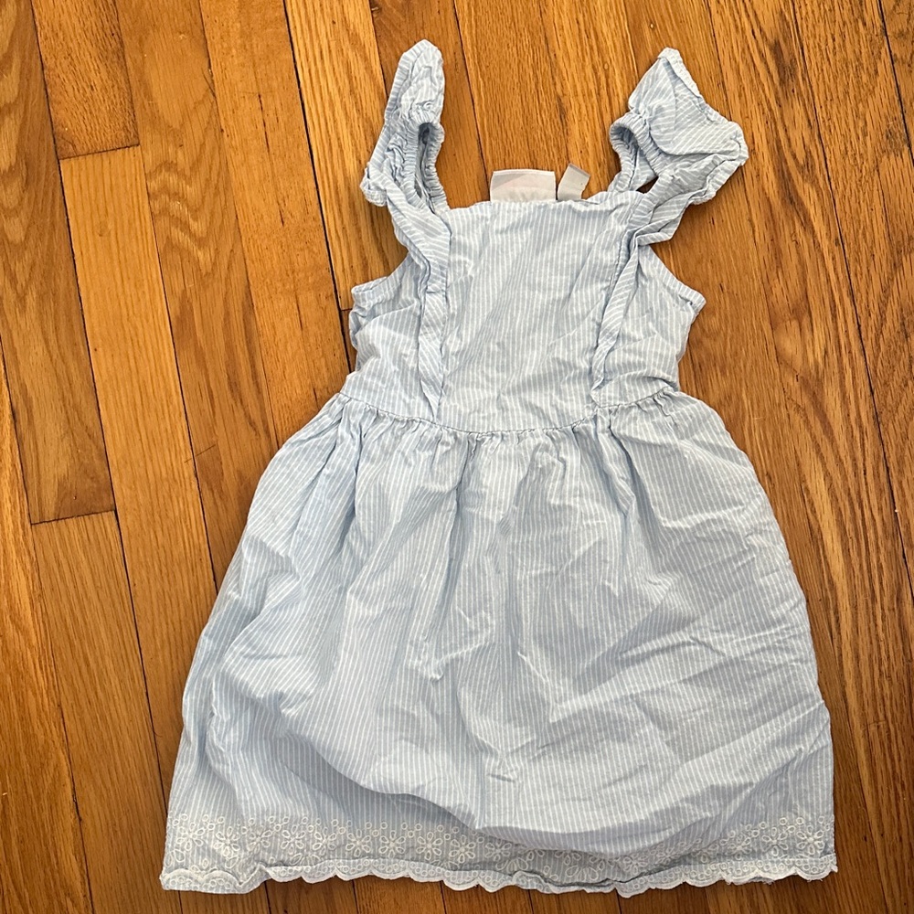 Bogo Blue Striped Kids Dress